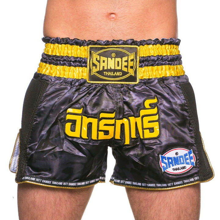 Thai Shorts - Supernatural Power - Black/Carbon/Gold