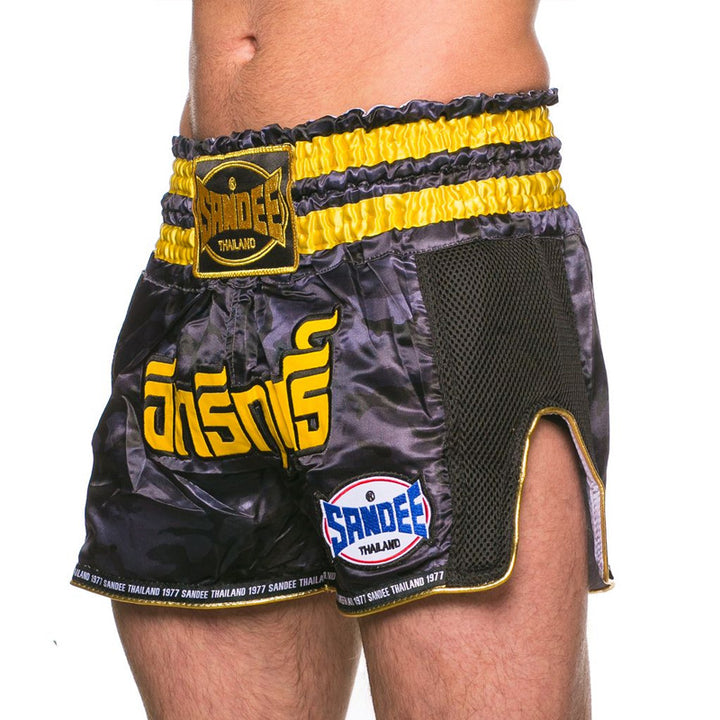 Thai Shorts - Supernatural Power - Black/Carbon/Gold