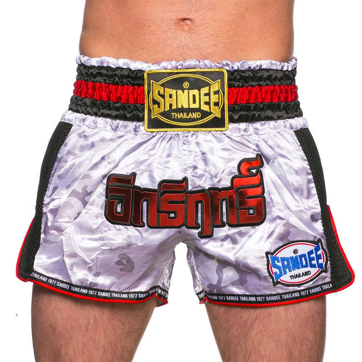 Thai Shorts - Supernatural Power - White / Black / Red