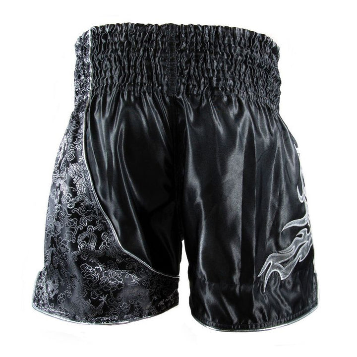 Thai Shorts - Unbreakable - Black/Silver