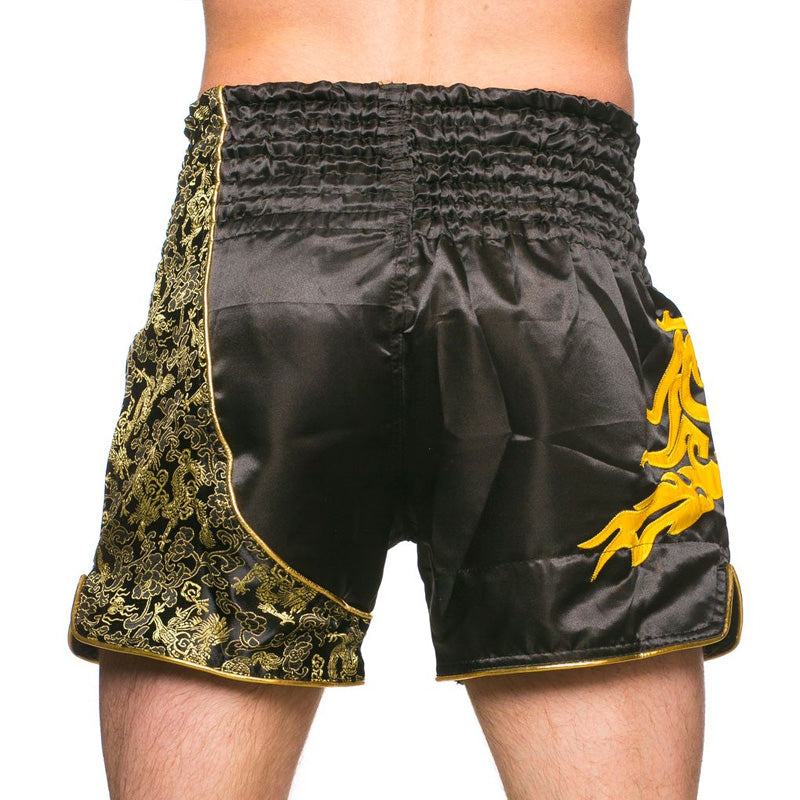 Thai Shorts - Unbreakable - Black/Yellow