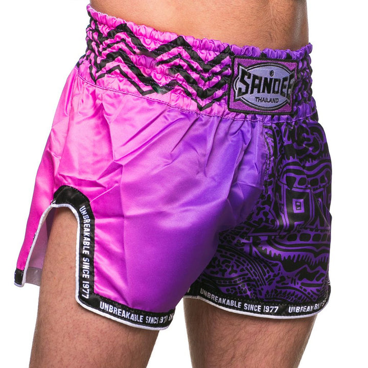 Thai Shorts - Warrior - Purple / Pink