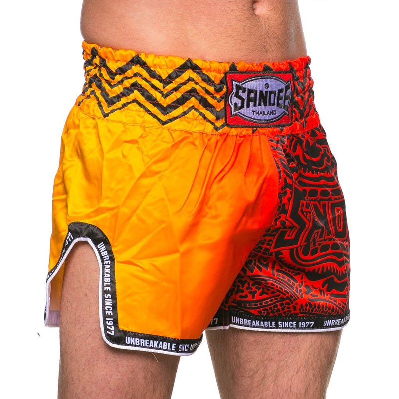 Thai Shorts - Warrior - Red / Orange