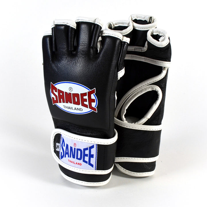 MMA Fight Glove - Black & White (Clearance)